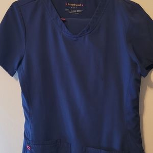 Heart and soul scrubs, size small, dark blue